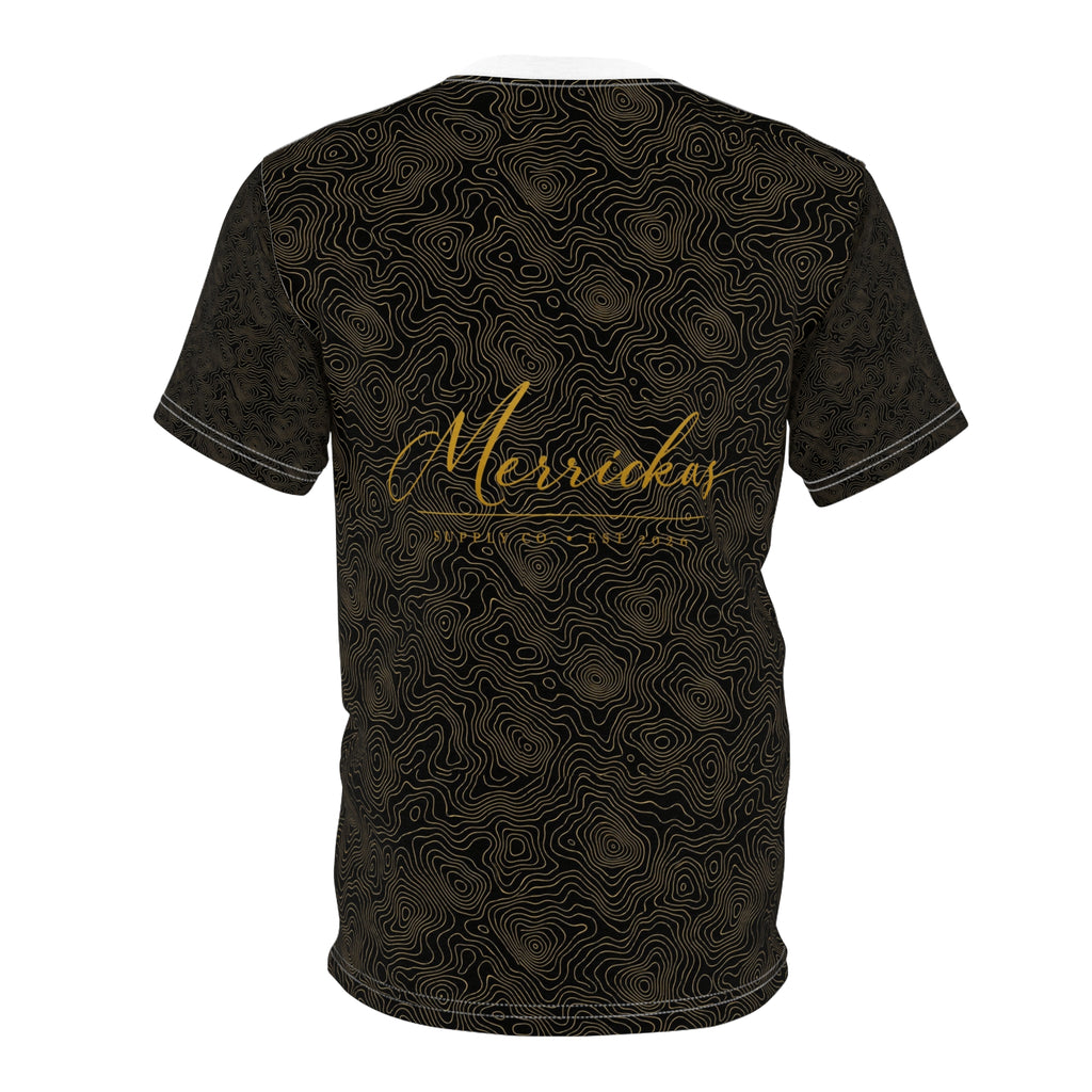 Black Gold Topo All-Over Print Tee