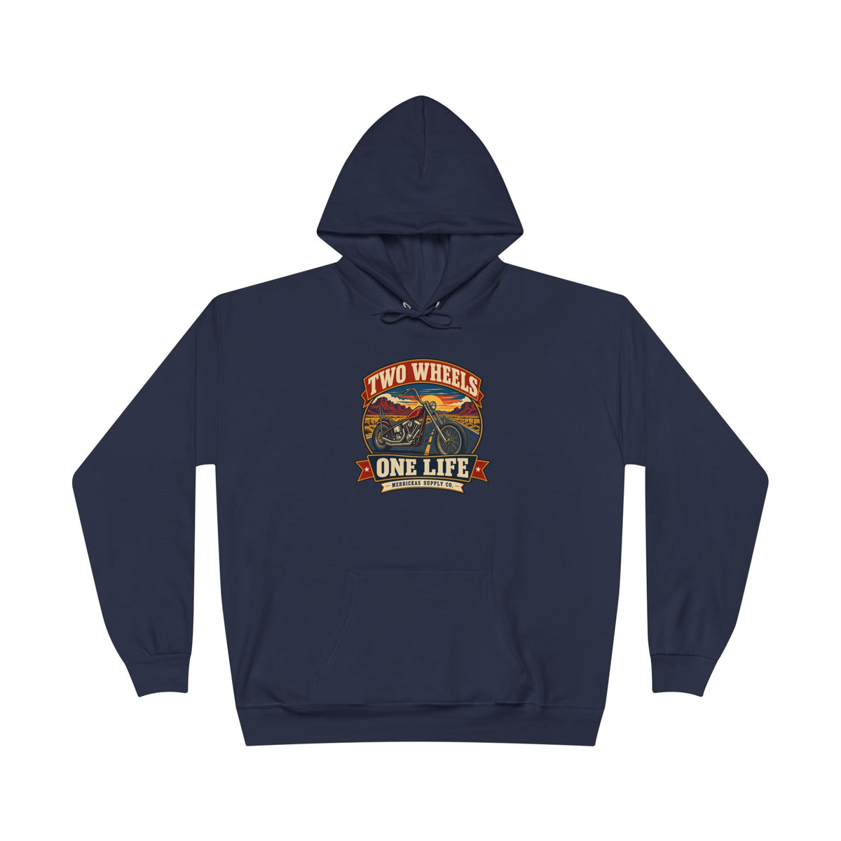 Two Wheels One Life Heavyweight Hoodie