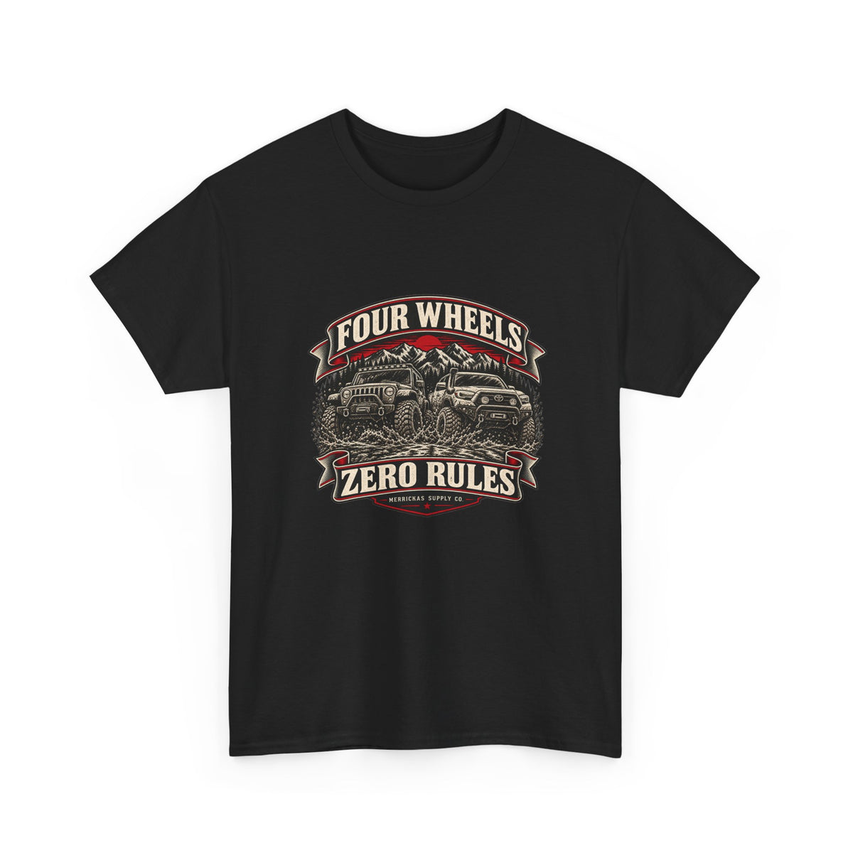 Four Wheels Zero Rules Classic Tee