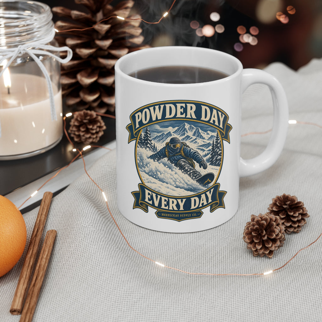 Powder Day Every Day Coffee Mug 11oz