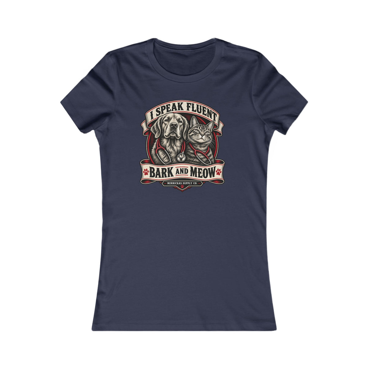 I Speak Fluent Bark And Meow Women's Tee