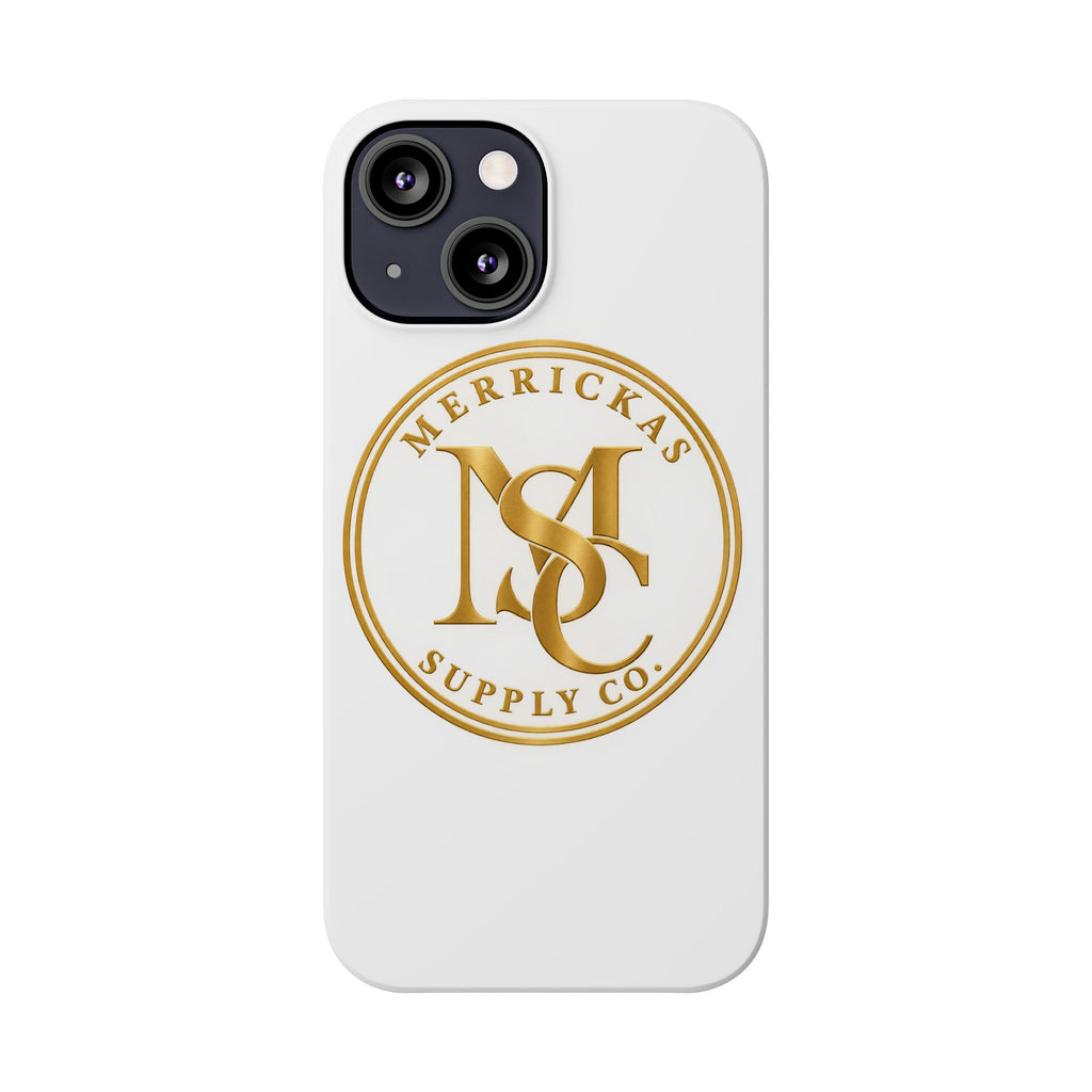 Merrickas Gold MSC Monogram Phone Case