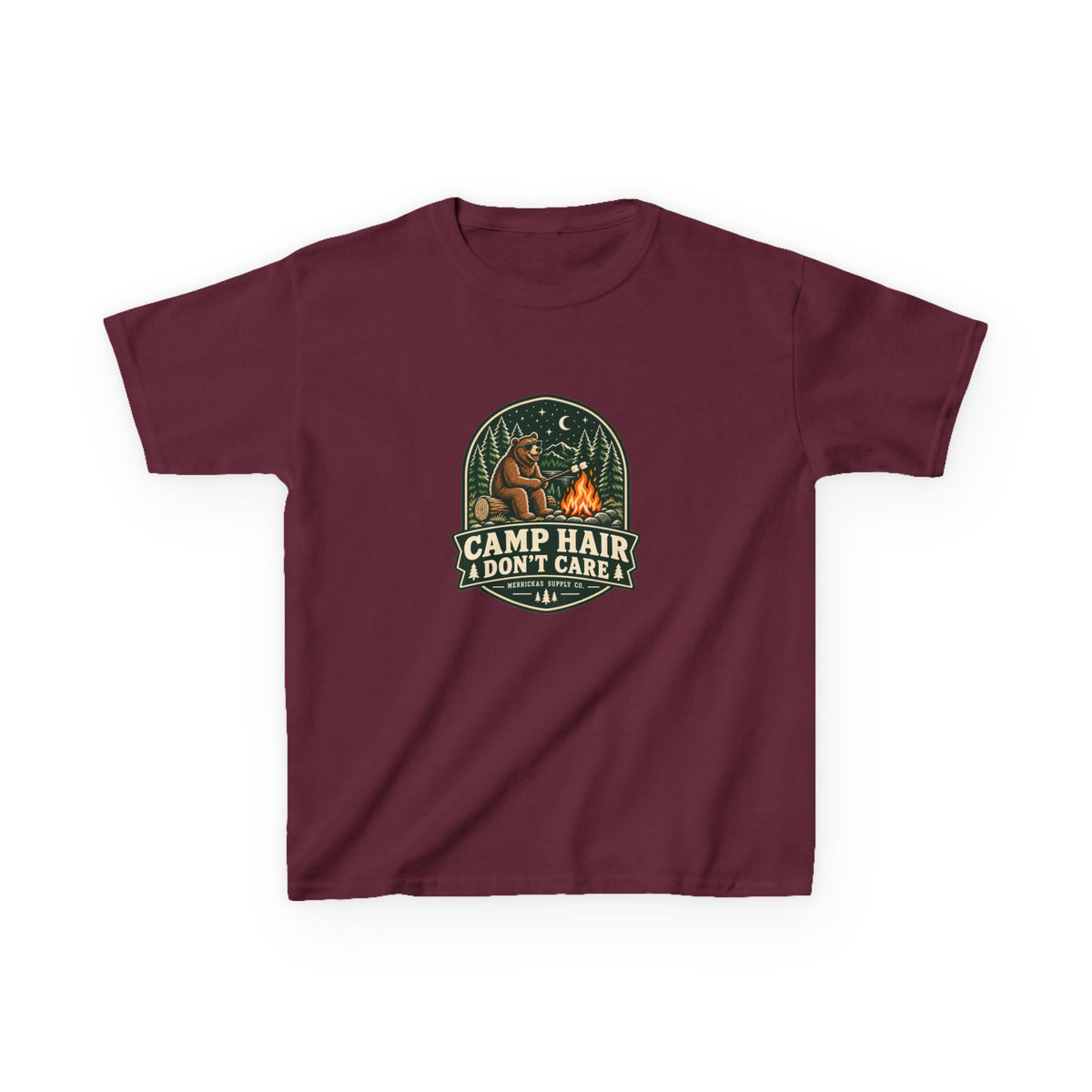 Camp Hair Don't Care Kids Tee