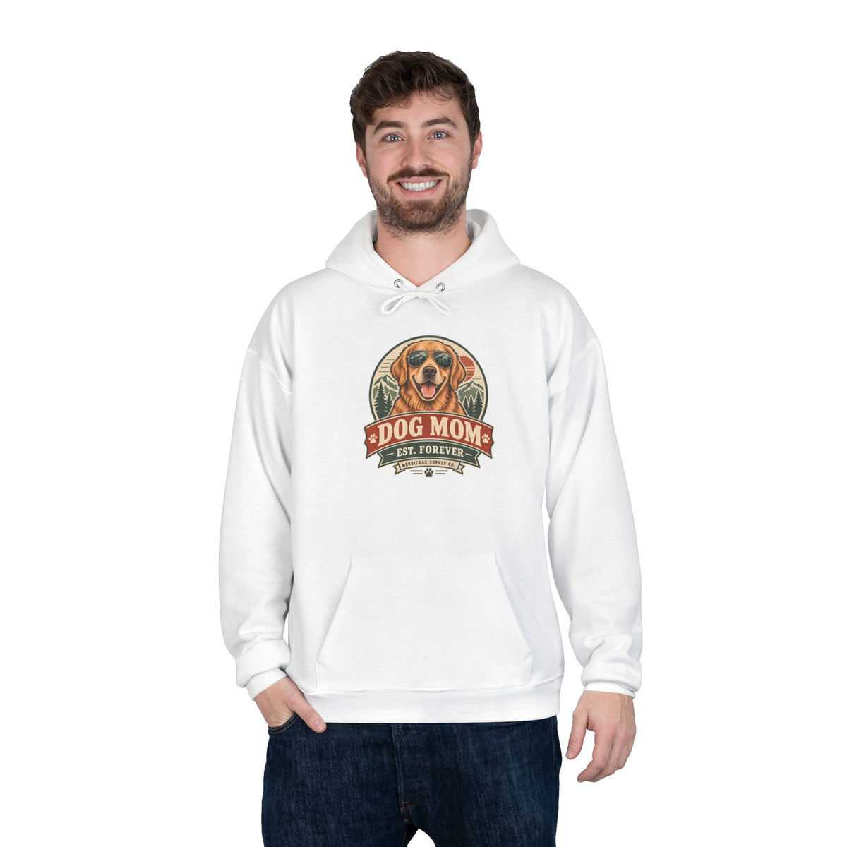 Dog Mom Est. Forever Heavyweight Hoodie