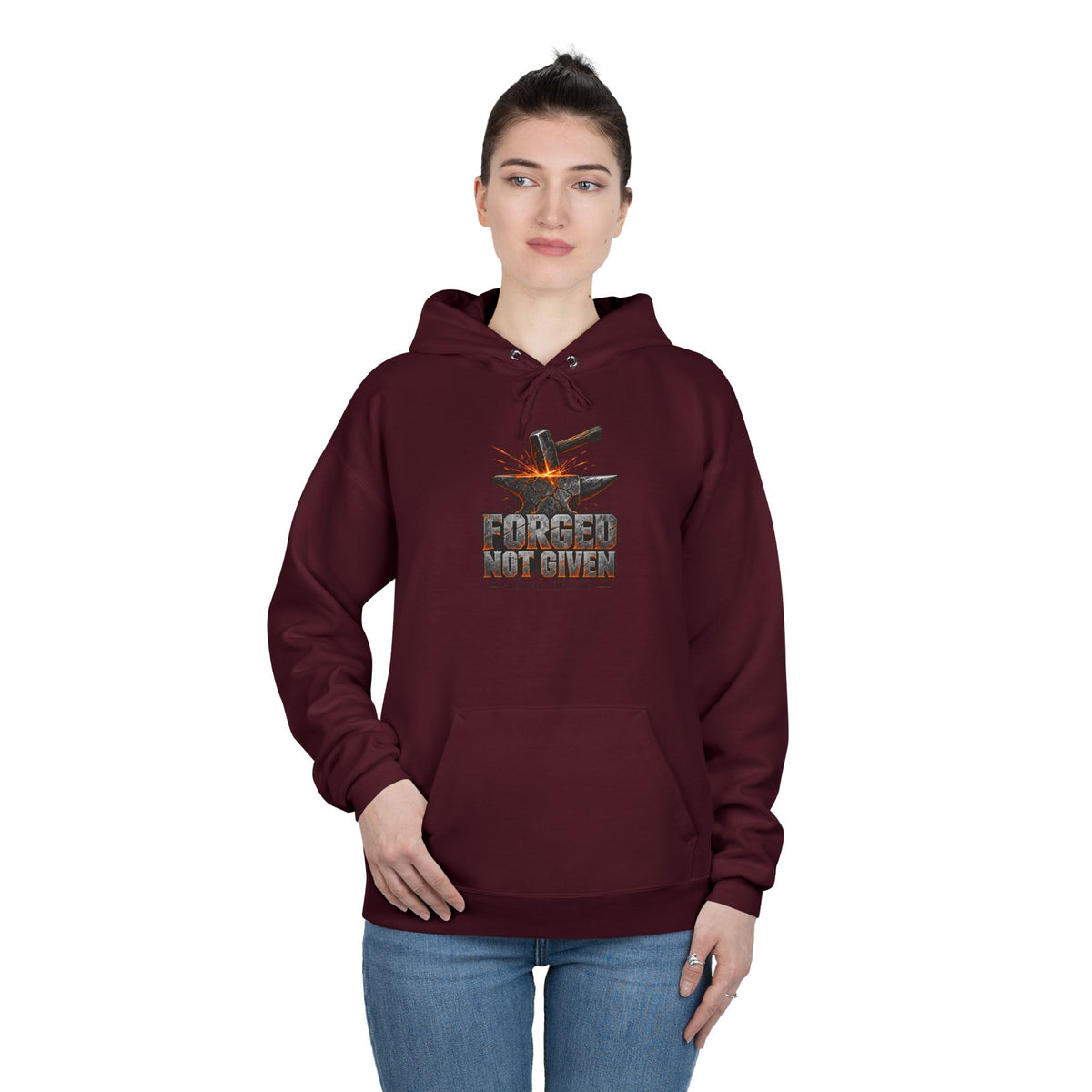 Forged Not Given Heavyweight Hoodie