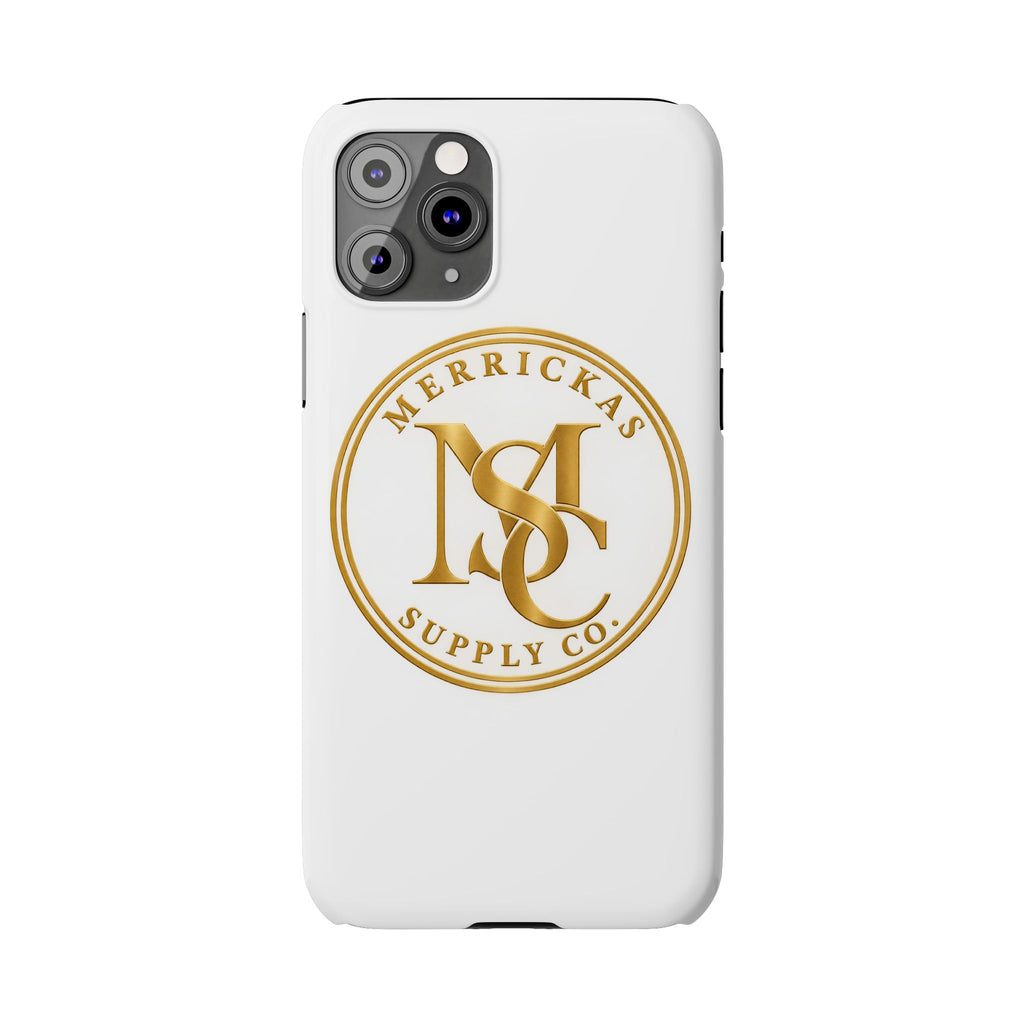 Merrickas Gold MSC Monogram Phone Case