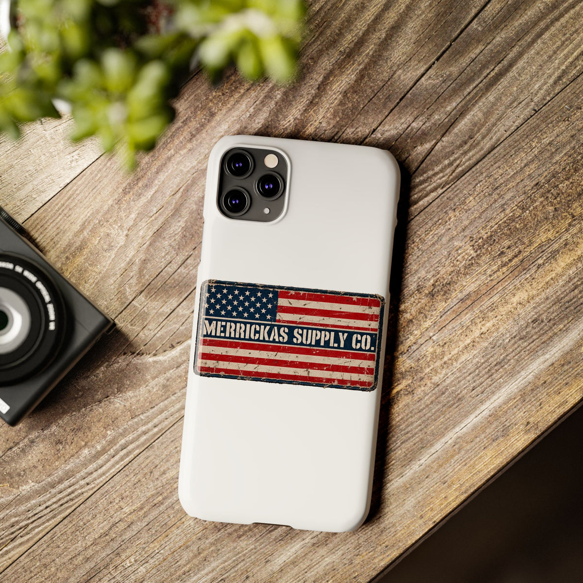 Merrickas American Flag Patch Phone Case