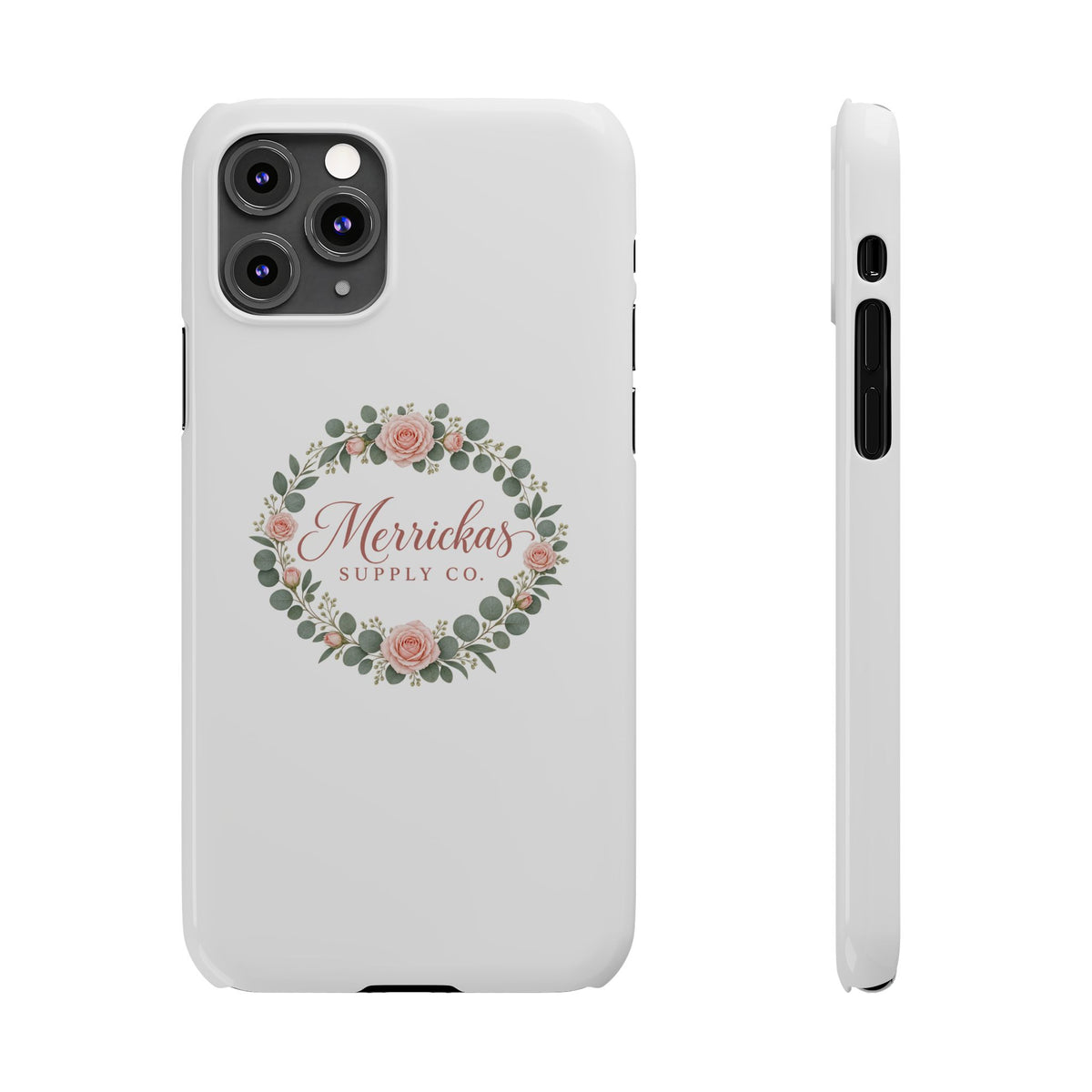 Merrickas Rose Wreath Script Phone Case