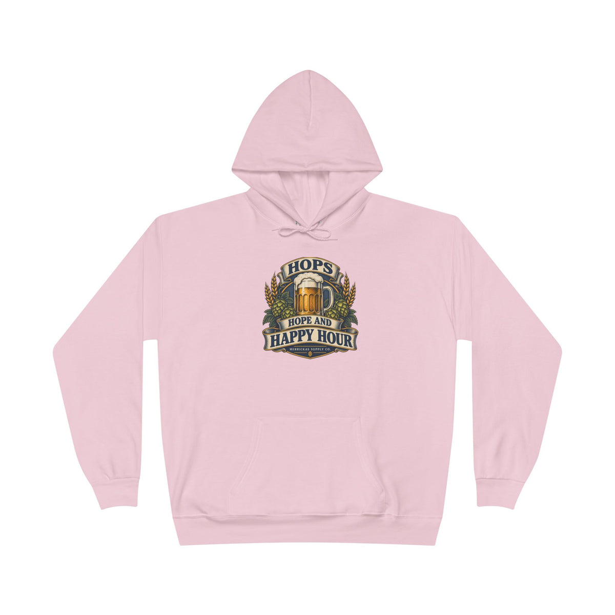 Hops Hope And Happy Hour Heavyweight Hoodie