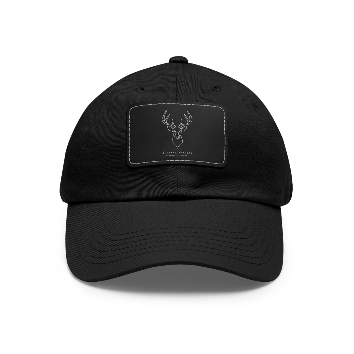Chasing Antlers Leather Patch Dad Hat