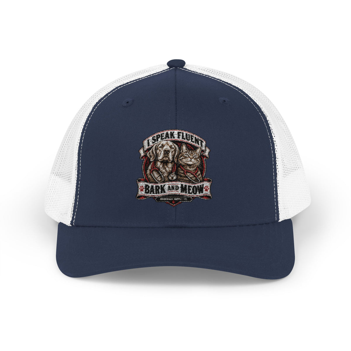 I Speak Fluent Bark And Meow Snapback Trucker Cap