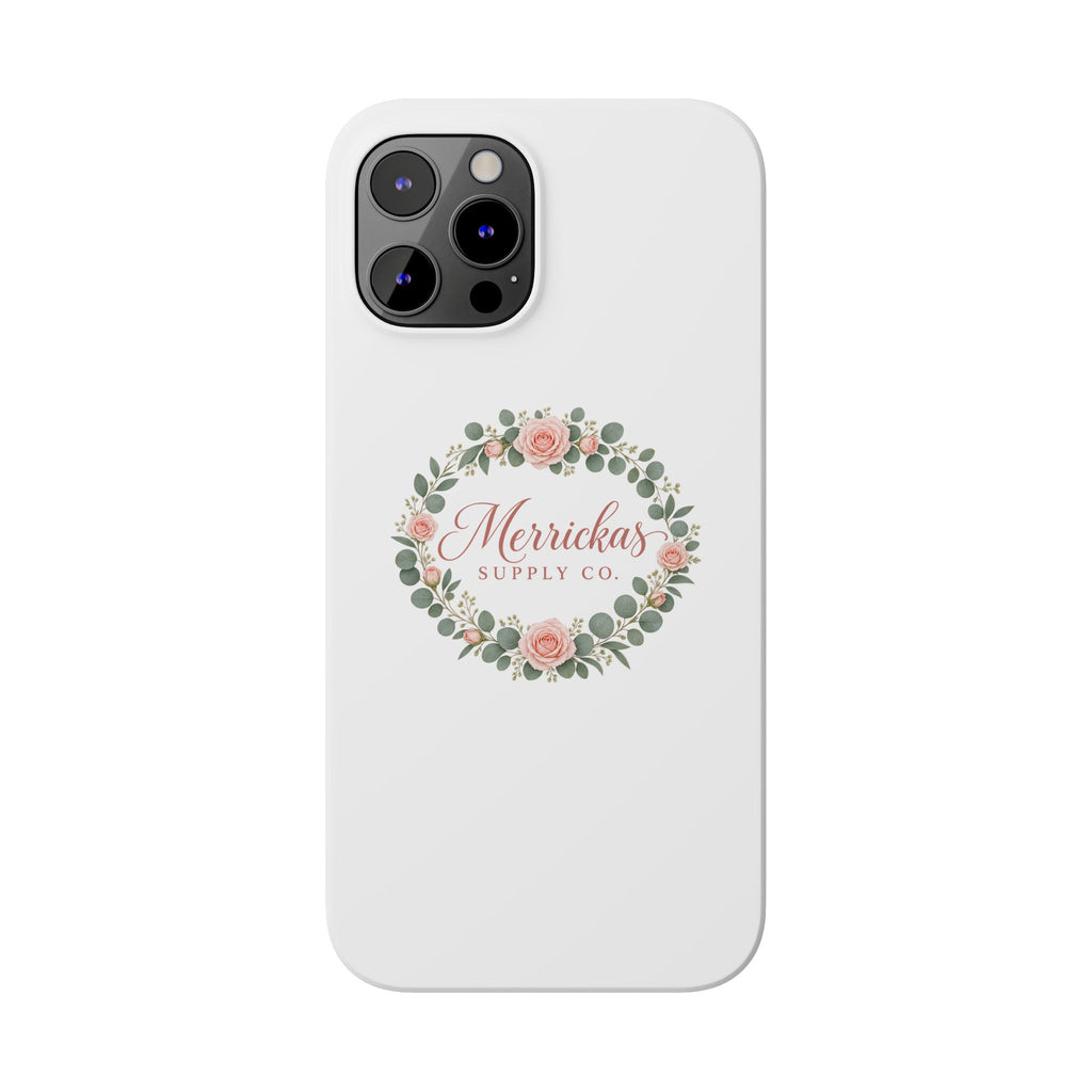 Merrickas Rose Wreath Script Phone Case
