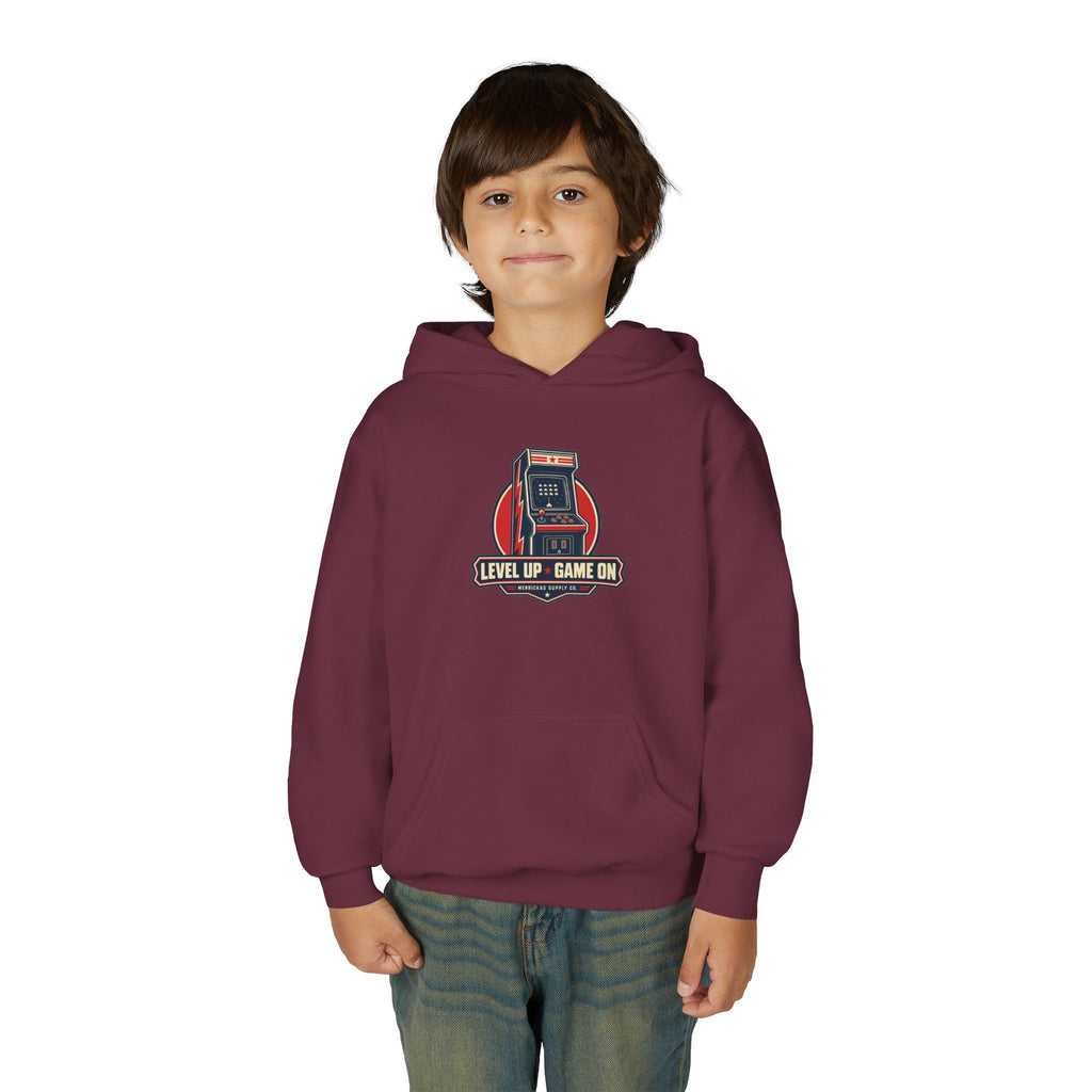 Level Up Game On Youth Hoodie