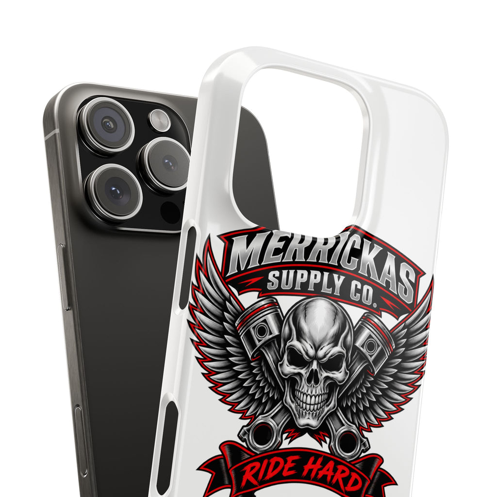 Merrickas Ride Hard Winged Skull Phone Case