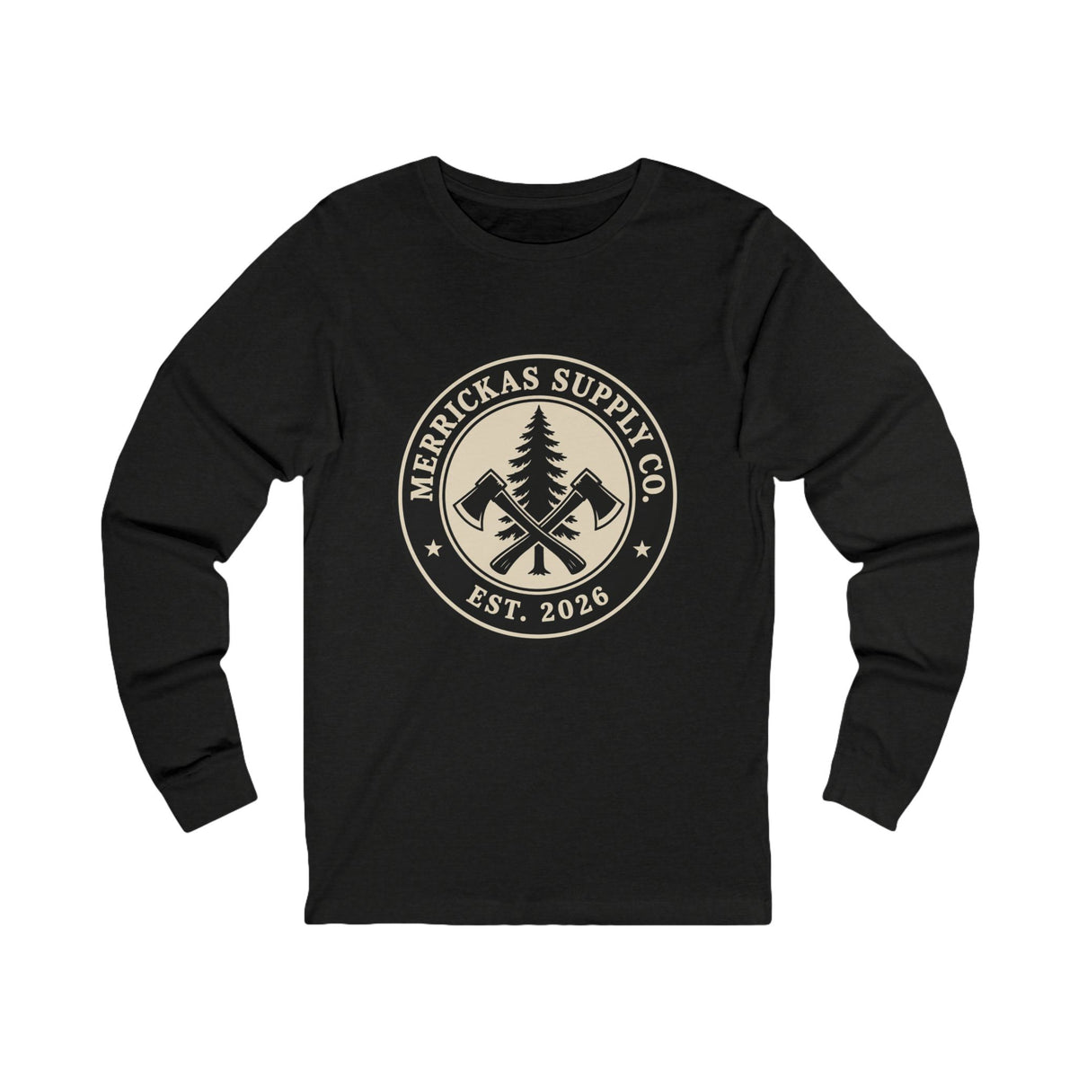 Merrickas Heritage Axe Badge Long Sleeve Tee