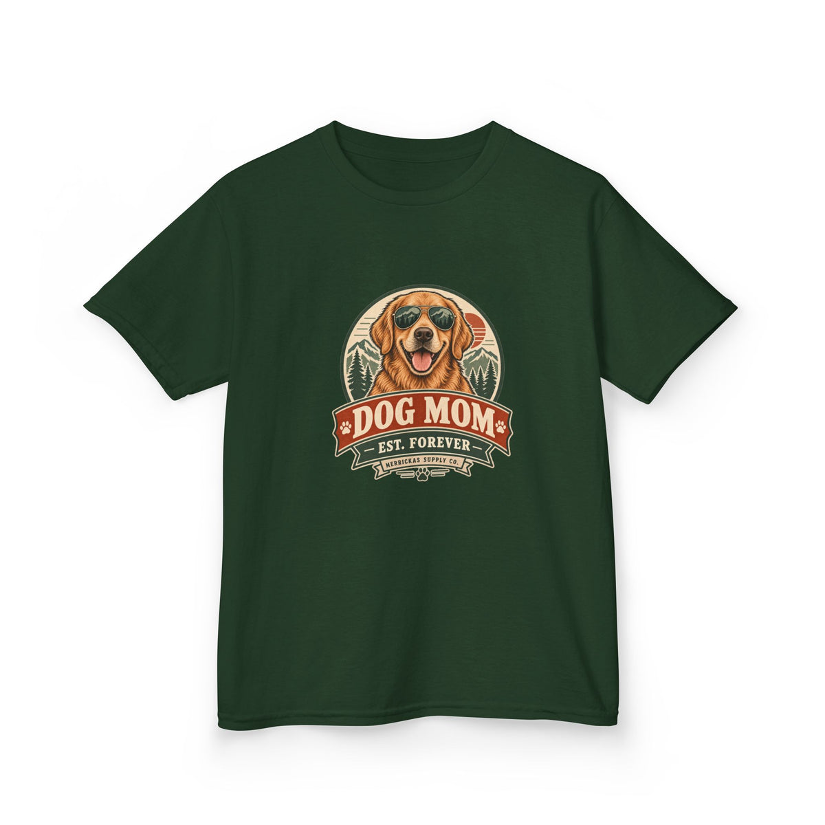 Dog Mom Est. Forever Kids Tee