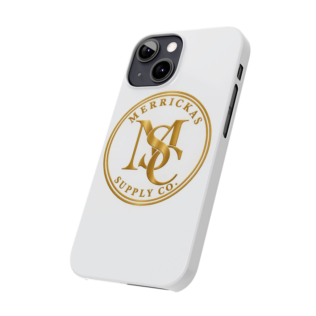 Merrickas Gold MSC Monogram Phone Case