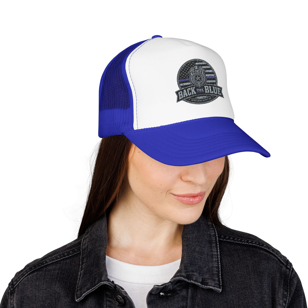 Back The Blue Foam Trucker Hat