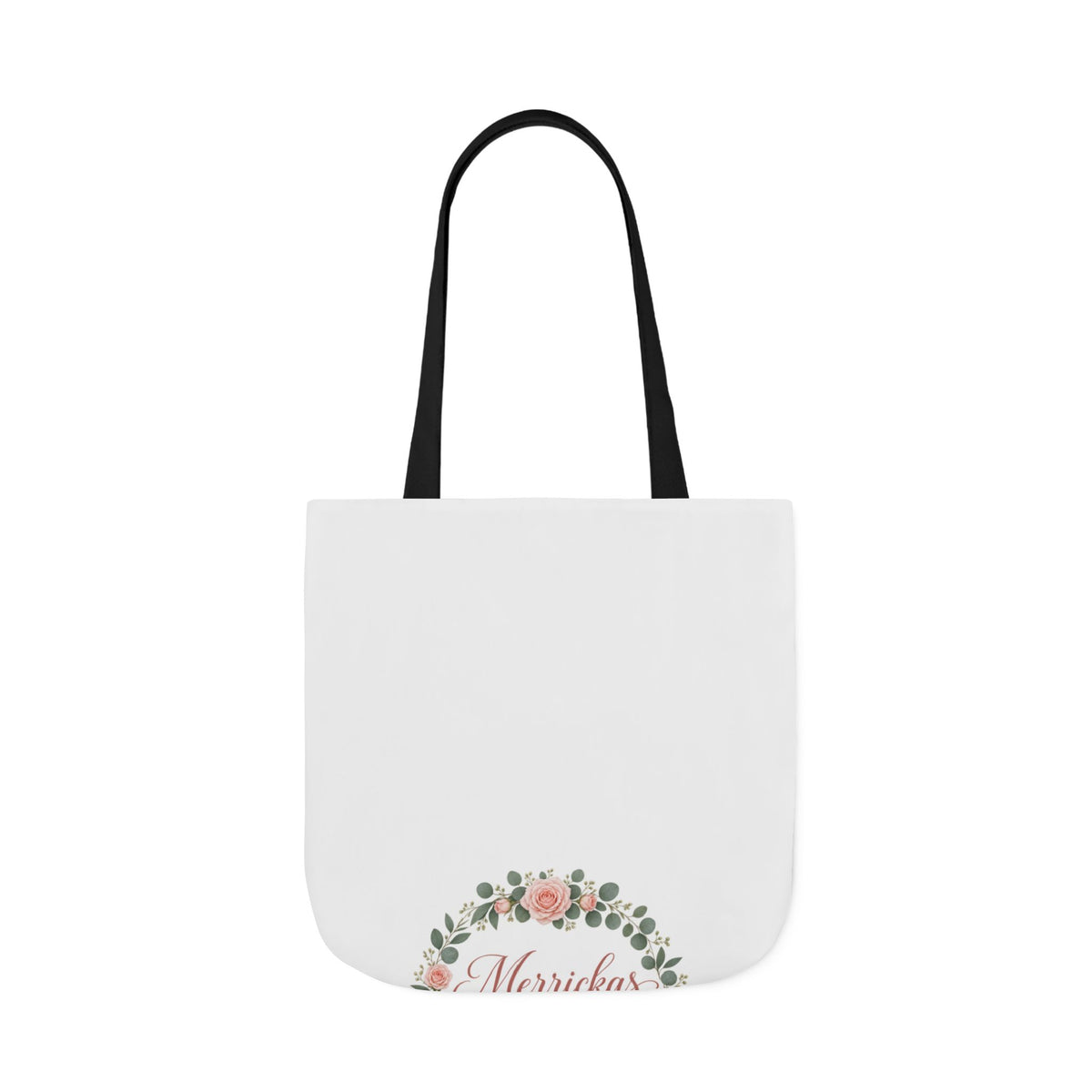 Merrickas Rose Wreath Script Canvas Wall Art