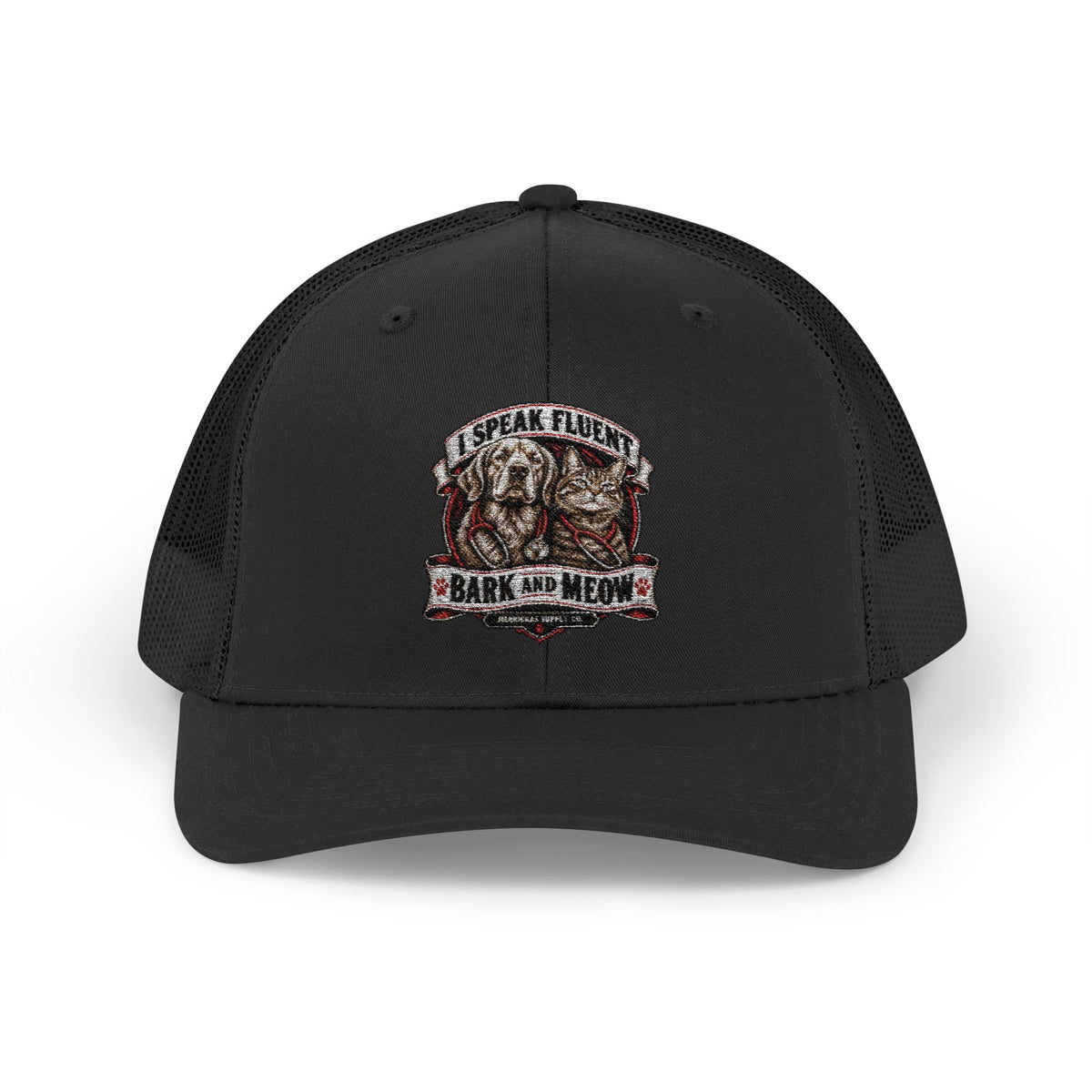 I Speak Fluent Bark And Meow Snapback Trucker Cap