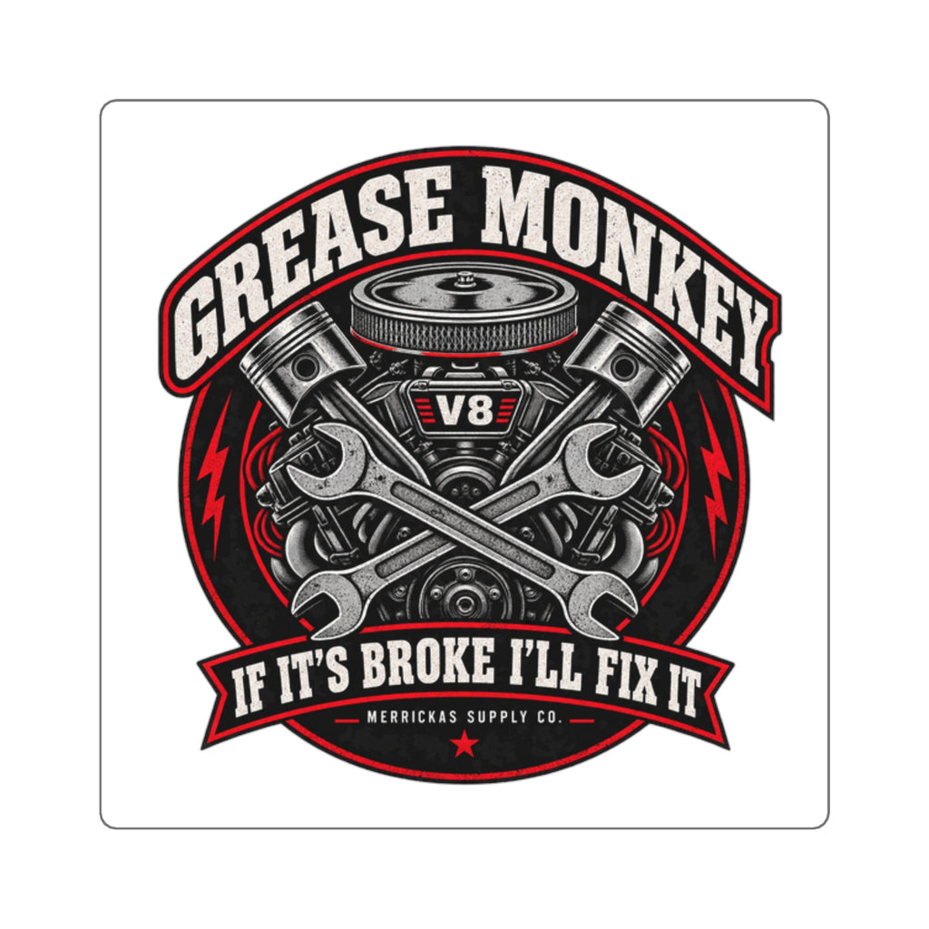Grease Monkey Sticker