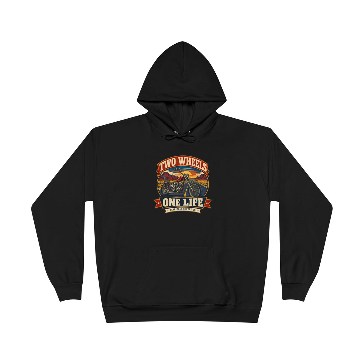 Two Wheels One Life Heavyweight Hoodie