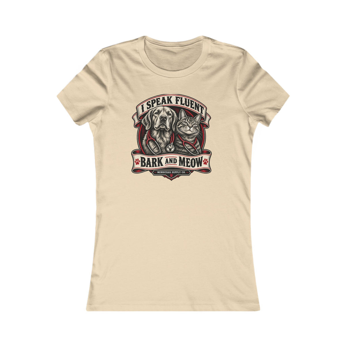 I Speak Fluent Bark And Meow Women's Tee