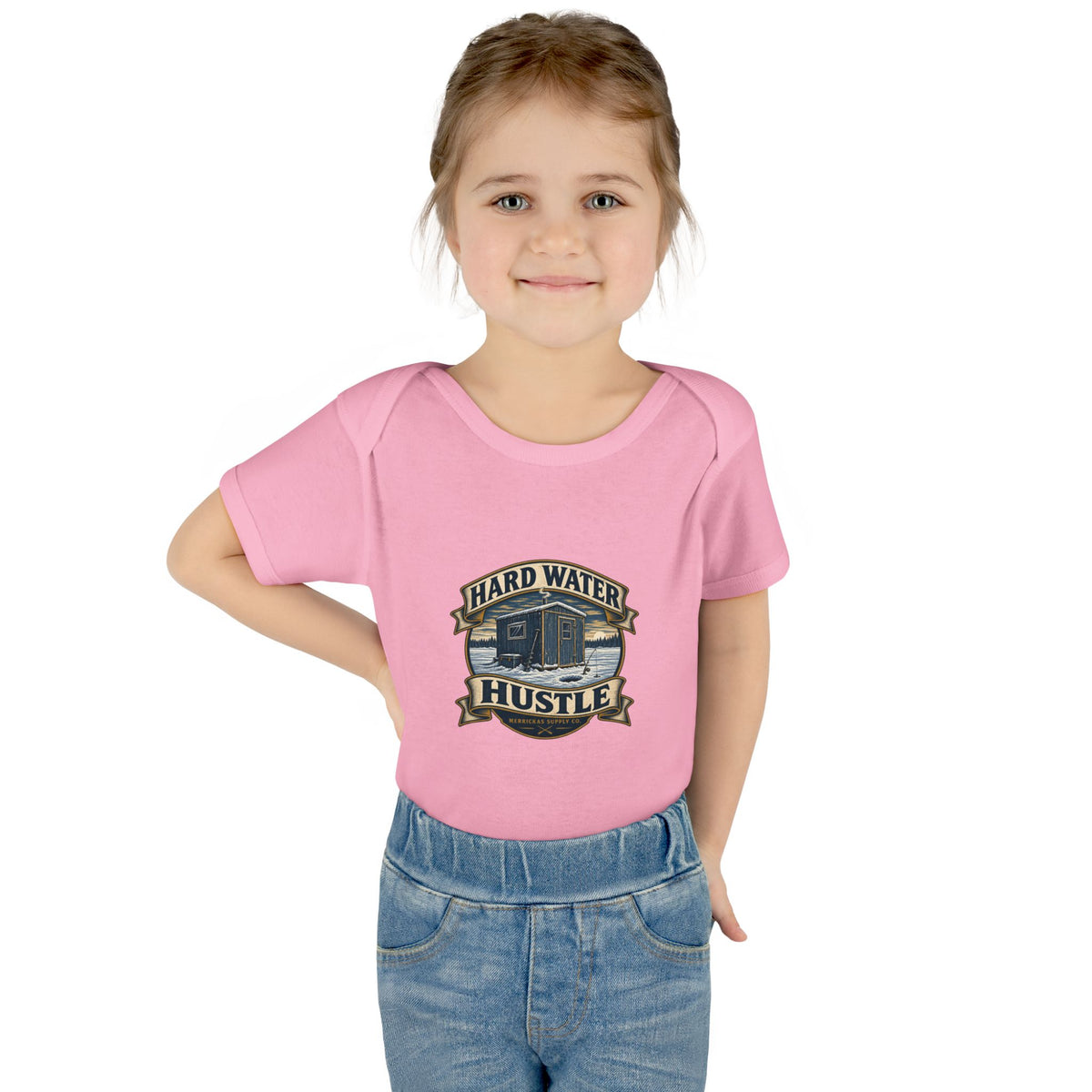 Hard Water Hustle Baby Onesie
