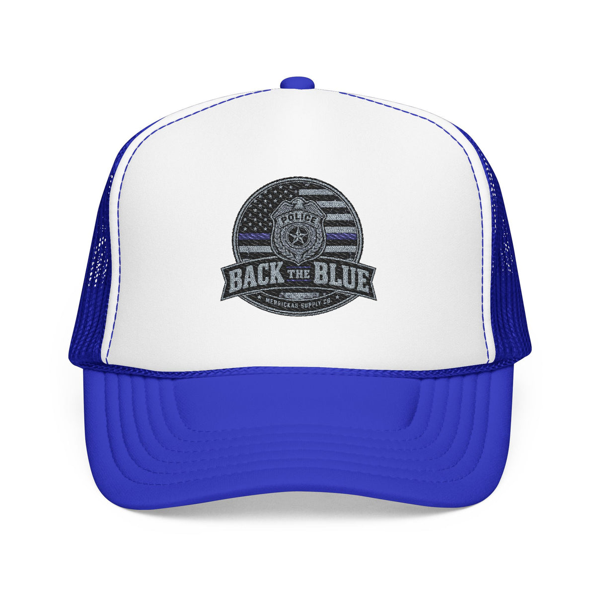 Back The Blue Foam Trucker Hat