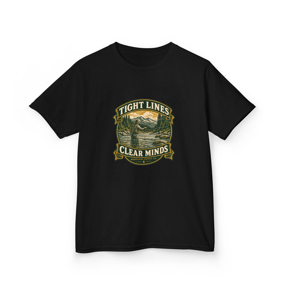 Tight Lines Clear Minds Kids Tee