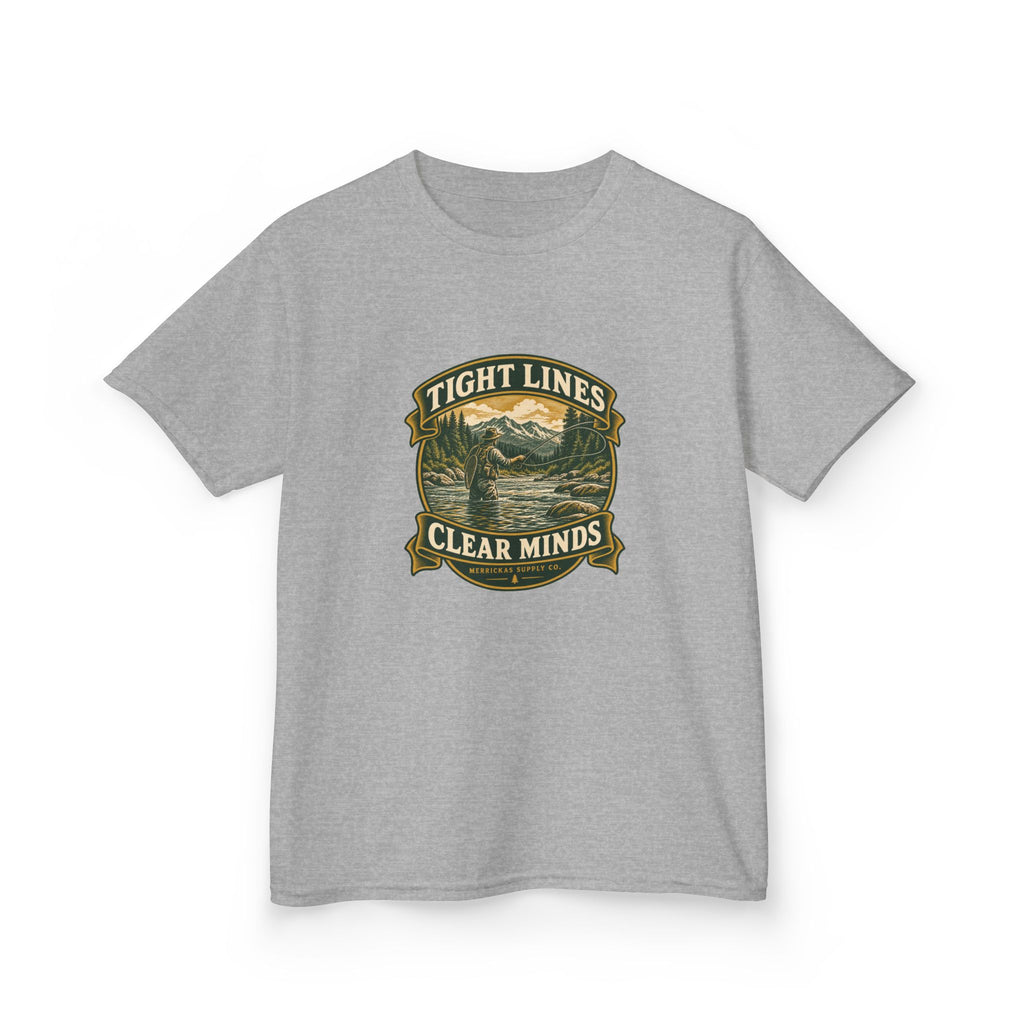 Tight Lines Clear Minds Kids Tee