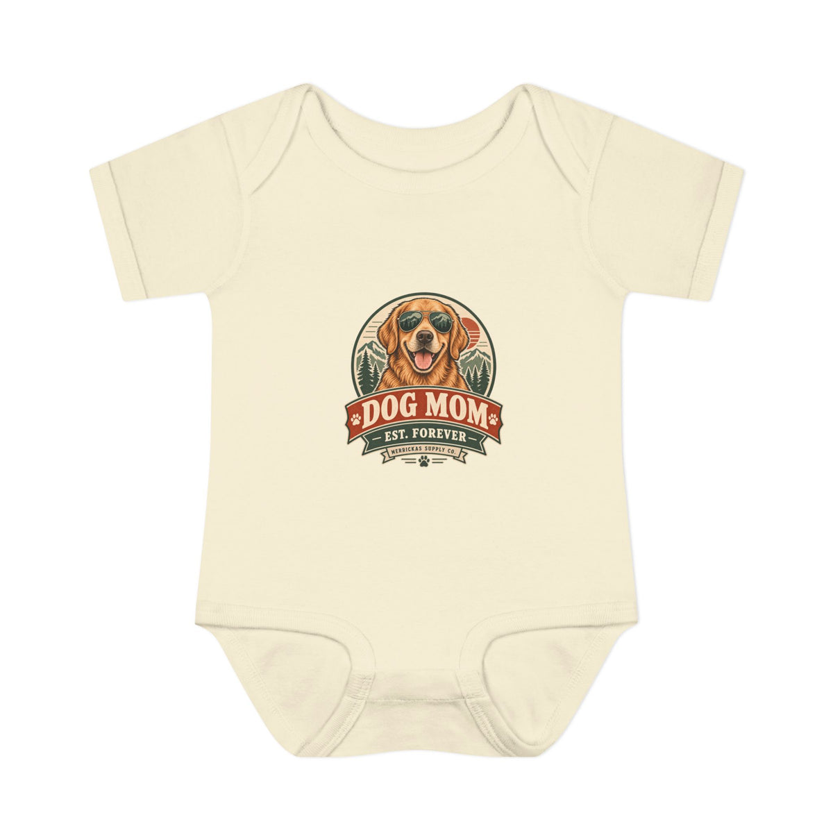 Dog Mom Est. Forever Baby Onesie