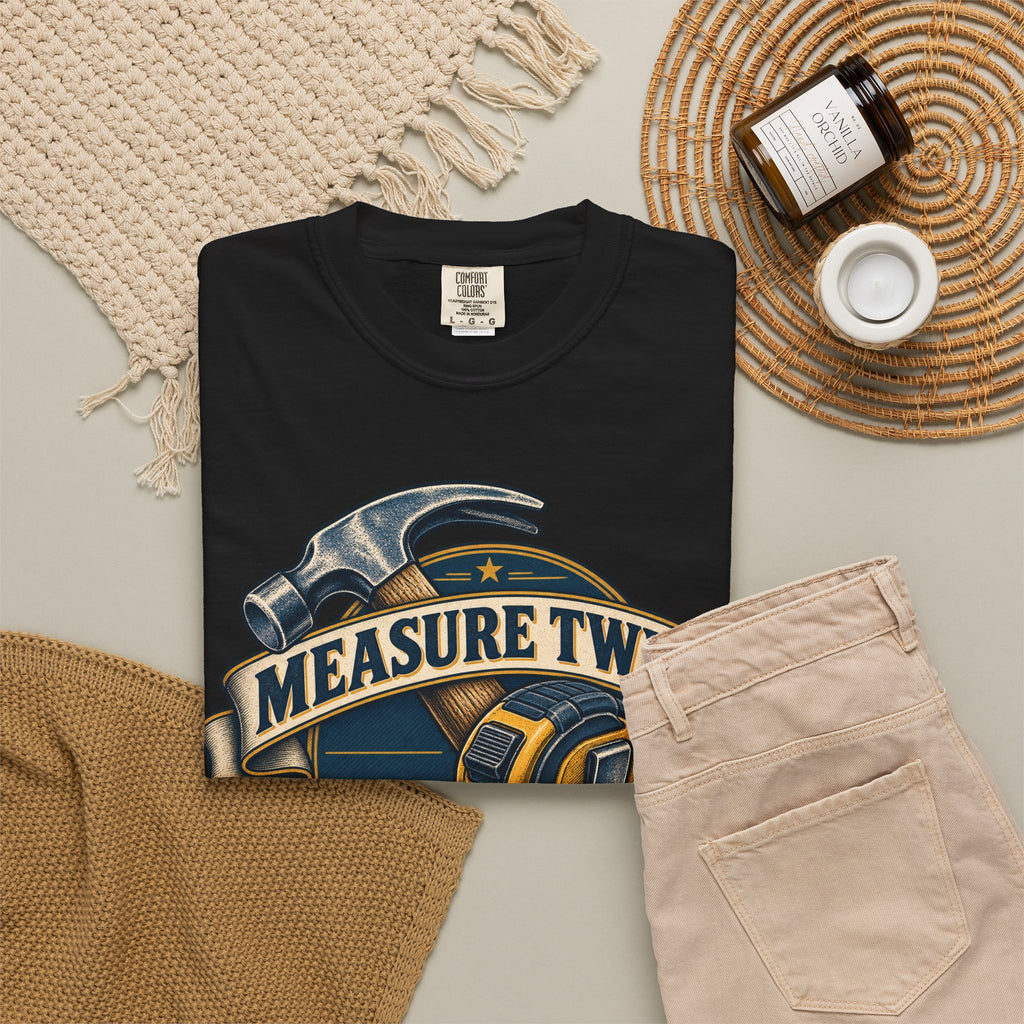 Measure Twice Cuss Once Garment-Dyed Tee