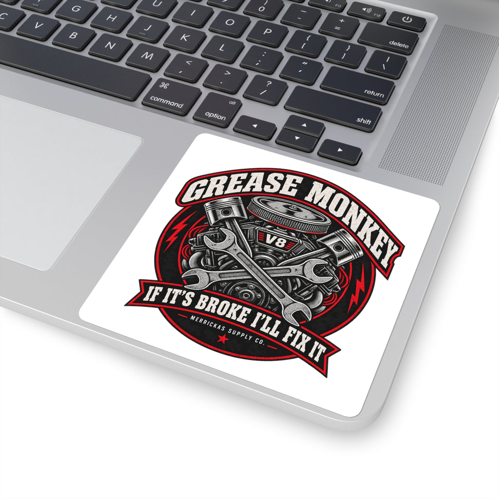 Grease Monkey Sticker