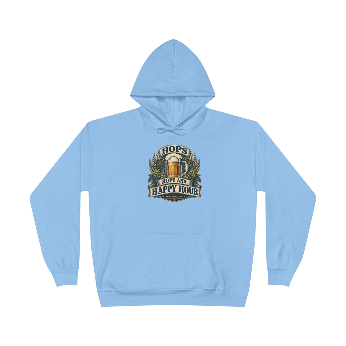 Hops Hope And Happy Hour Heavyweight Hoodie