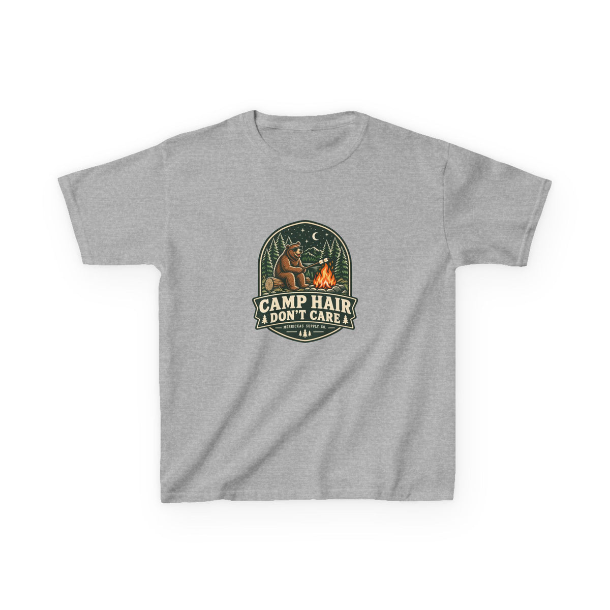 Camp Hair Don't Care Kids Tee