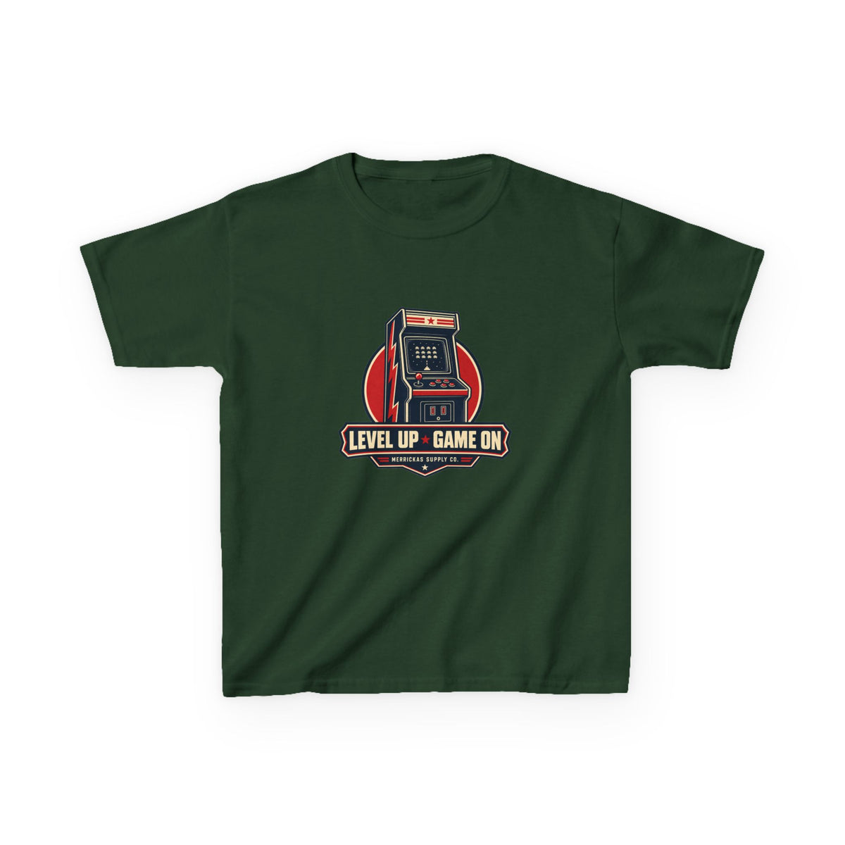 Level Up Game On Kids Tee