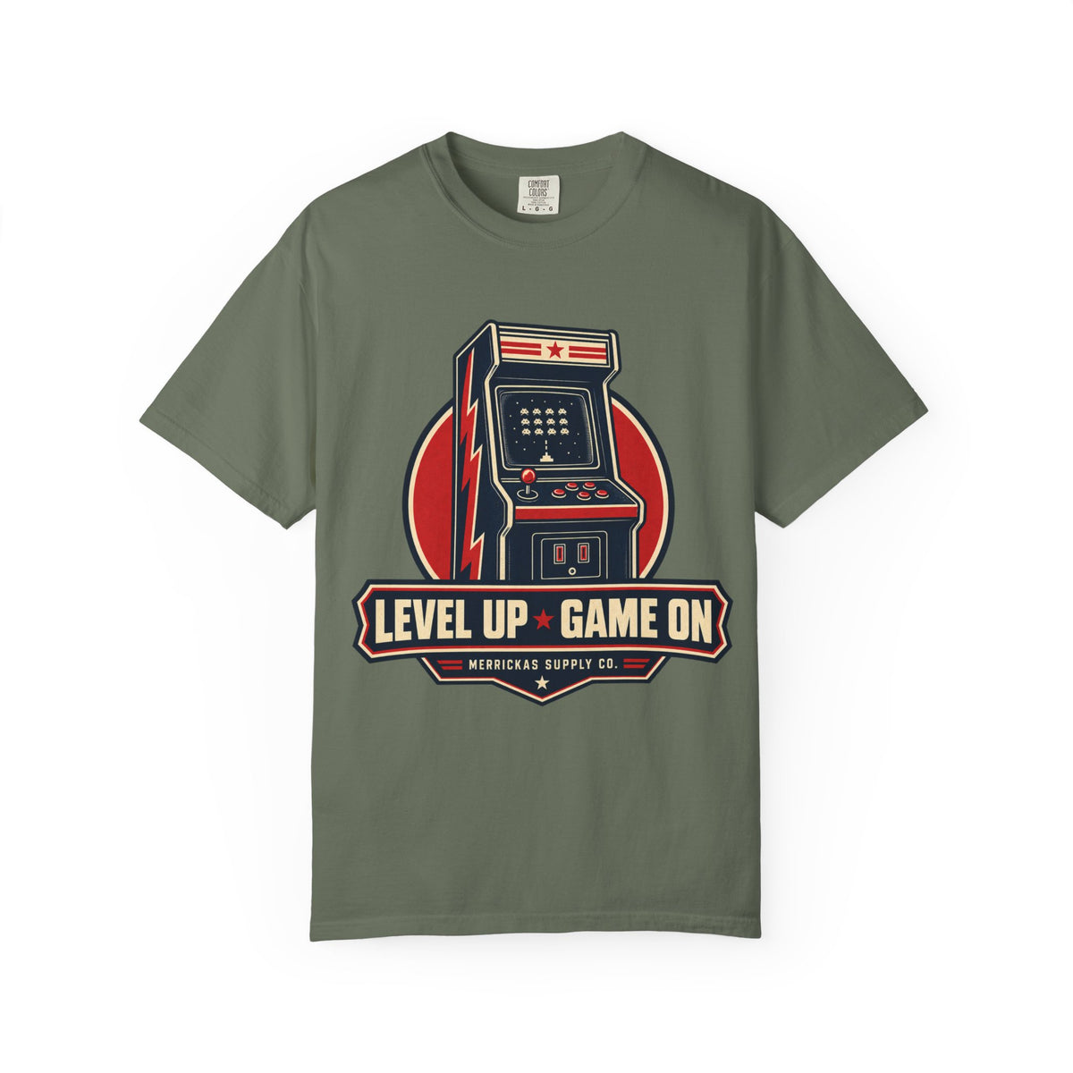 Level Up Game On Garment-Dyed Tee