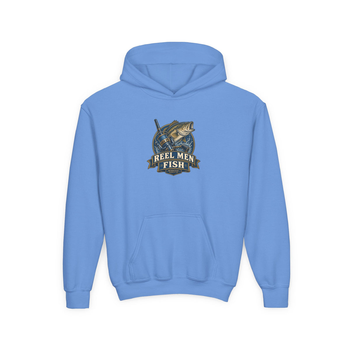 Reel Men Fish Youth Hoodie