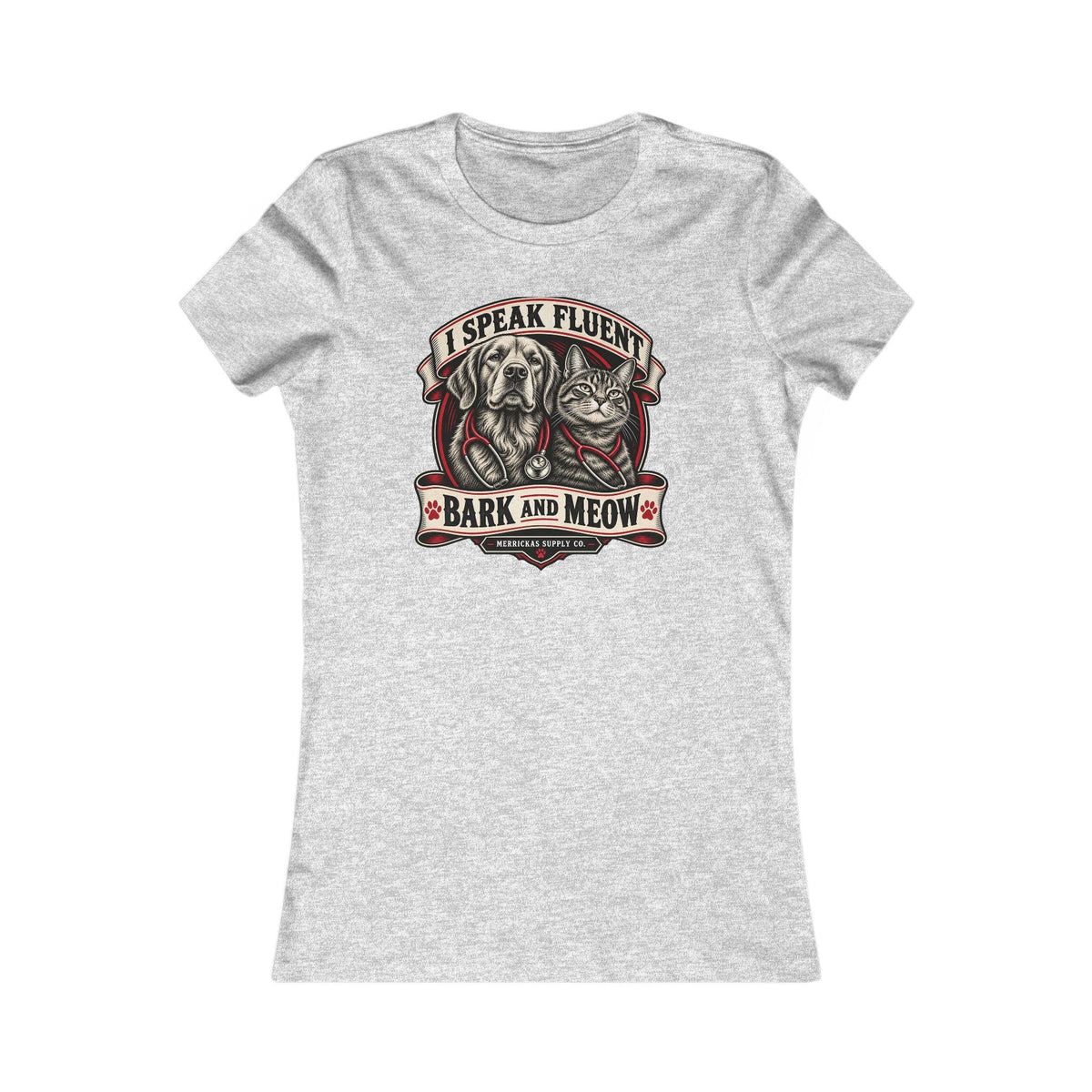 I Speak Fluent Bark And Meow Women's Tee