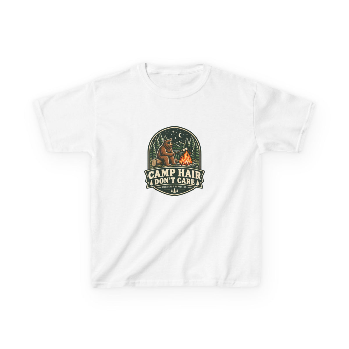 Camp Hair Don't Care Kids Tee