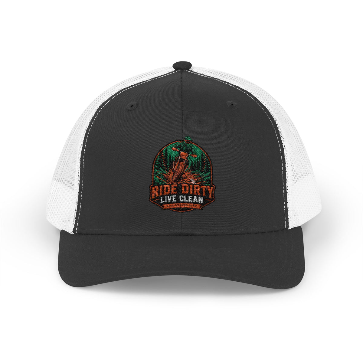 Ride Dirty Live Clean Snapback Trucker Hat