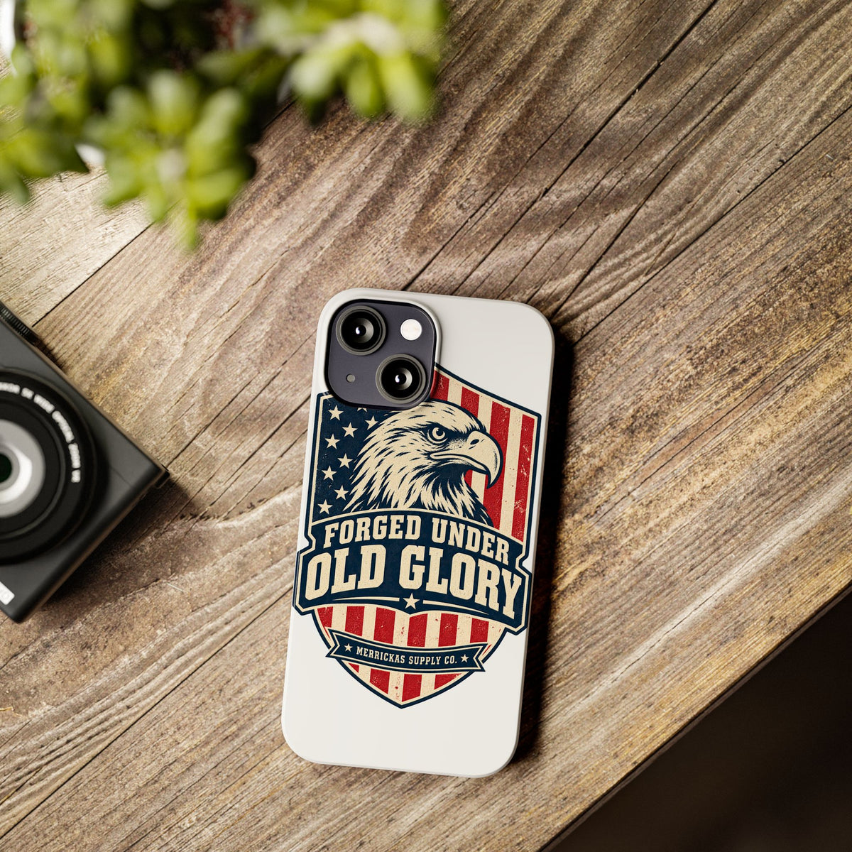 Forged Under Old Glory Phone Case