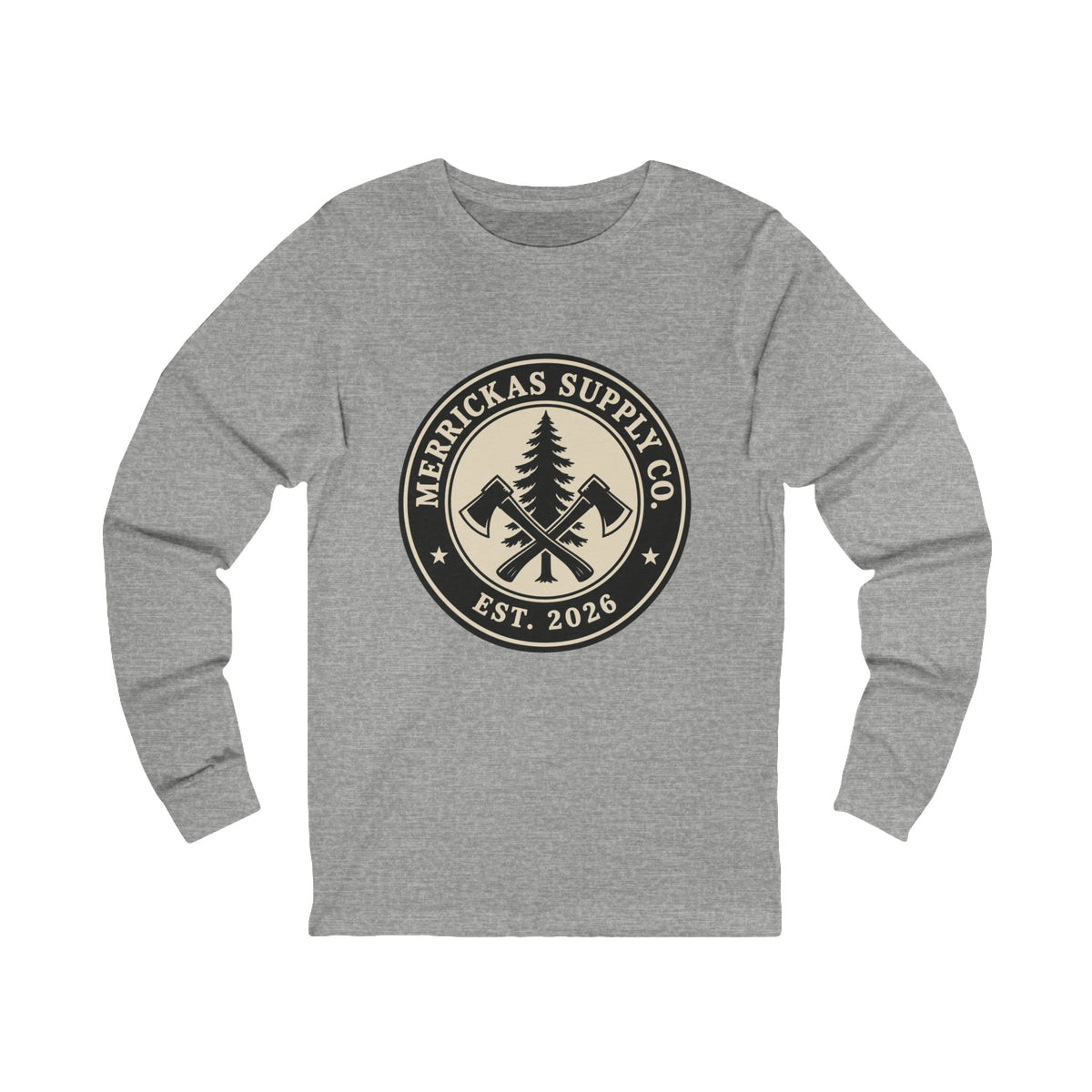 Merrickas Heritage Axe Badge Long Sleeve Tee
