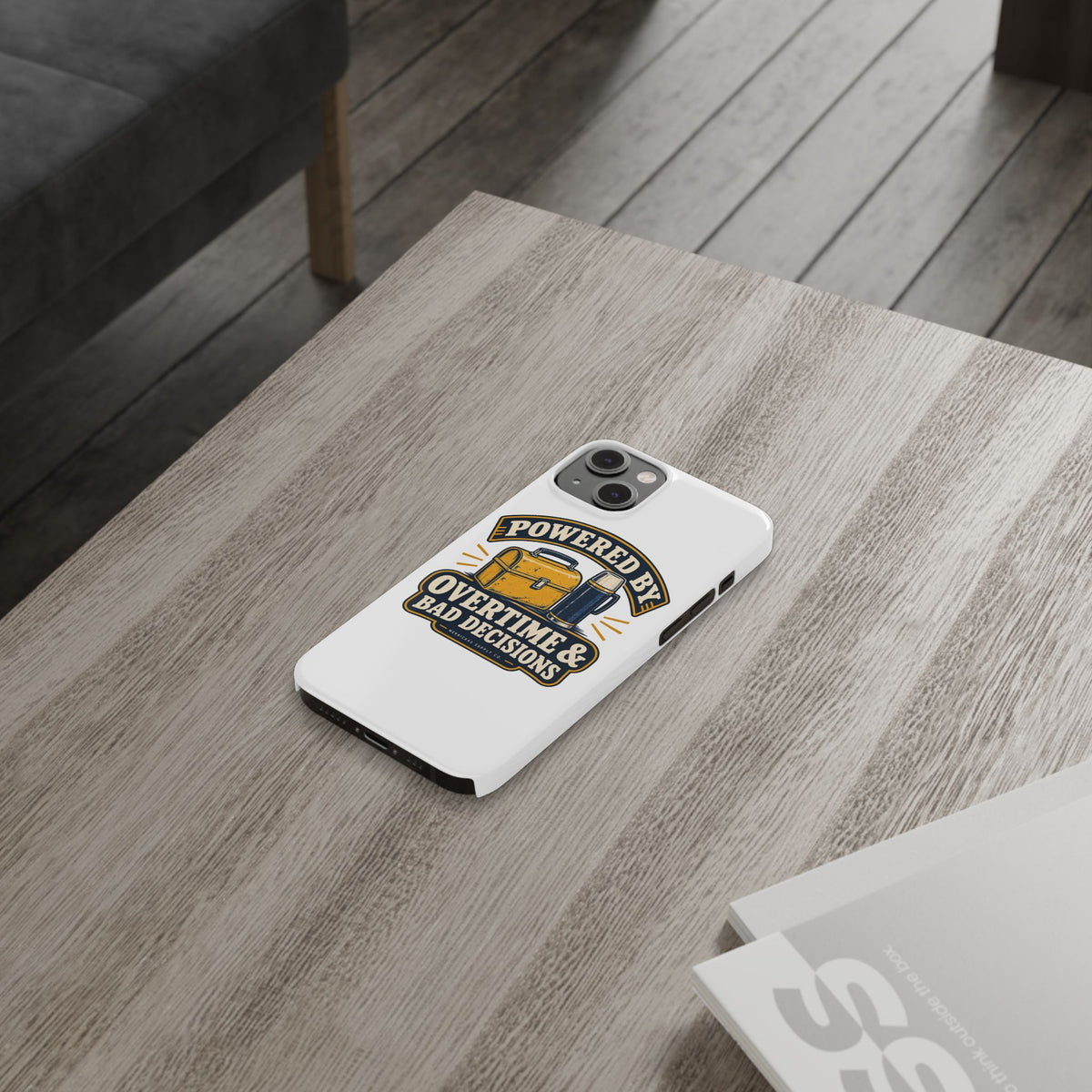 Powered By Overtime & Bad Decisions Phone Case