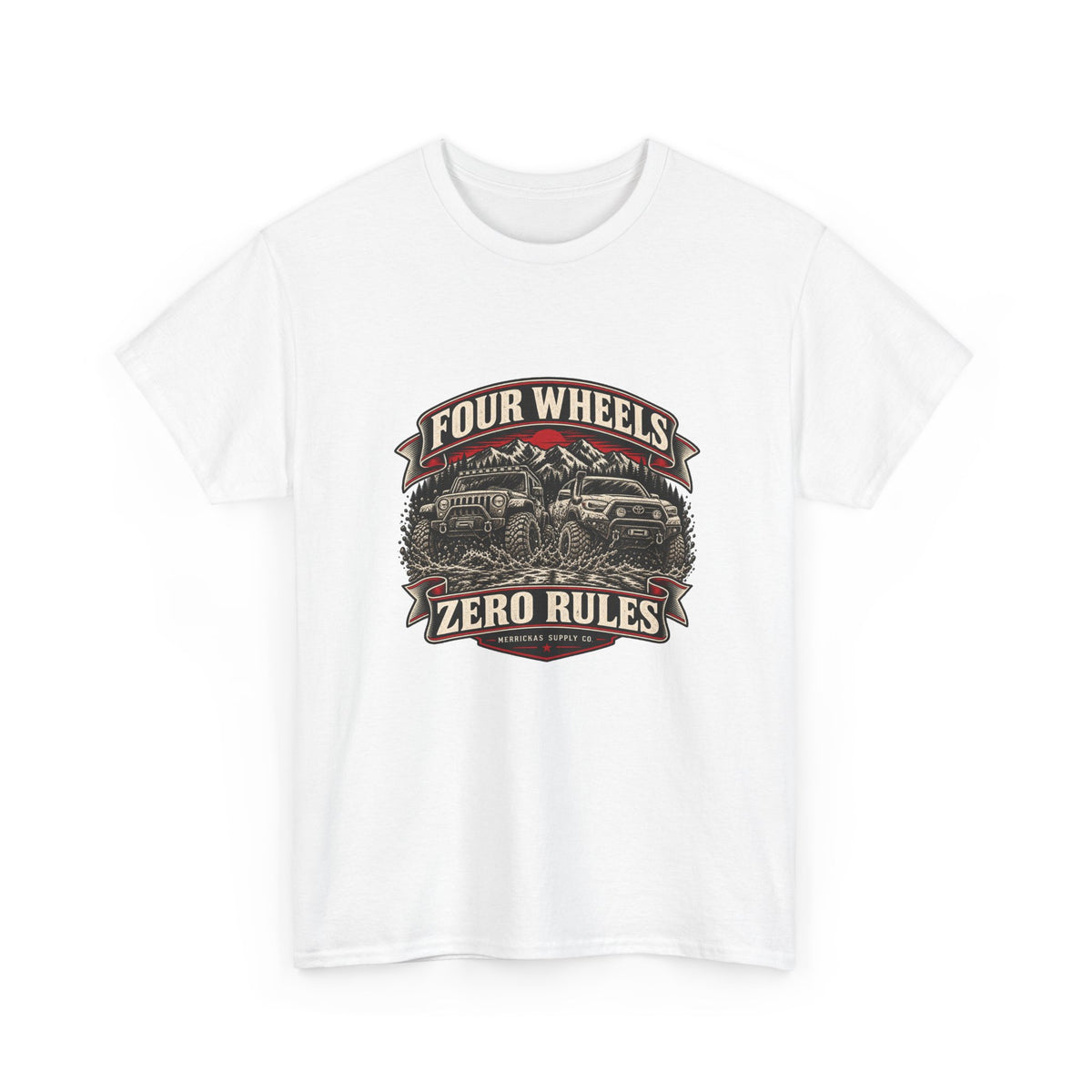 Four Wheels Zero Rules Classic Tee