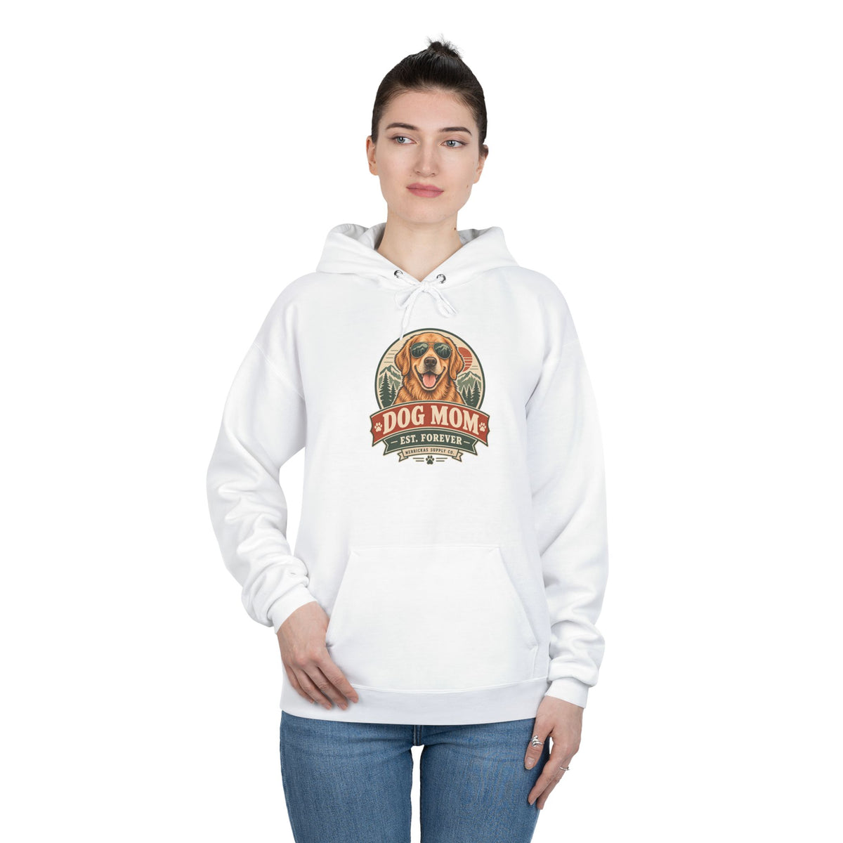 Dog Mom Est. Forever Heavyweight Hoodie