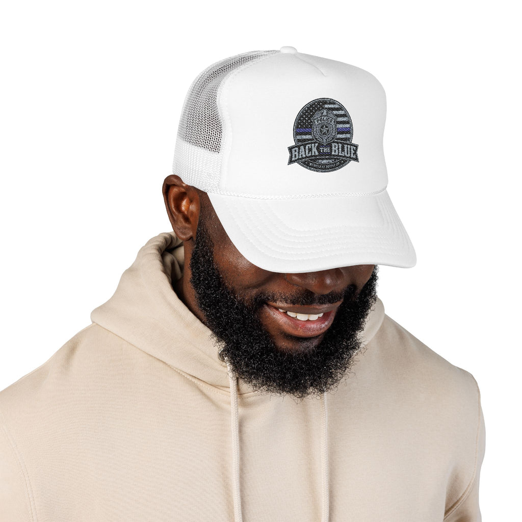 Back The Blue Foam Trucker Hat