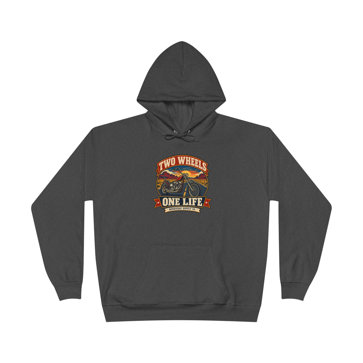 Two Wheels One Life Heavyweight Hoodie