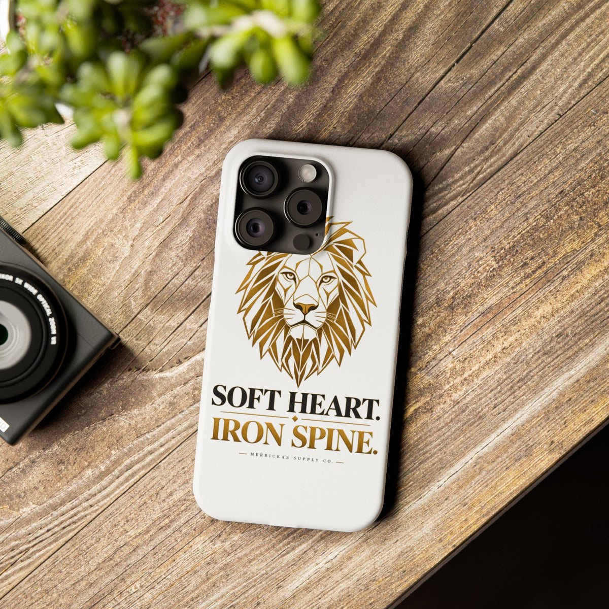 Soft Heart Iron Spine Phone Case